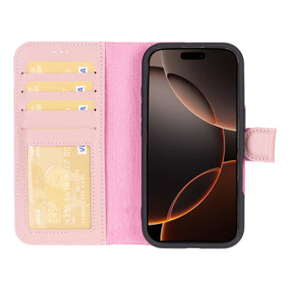 Magic - 2-in-1-Handyhülle für iPhone 16 Pro aus Leder