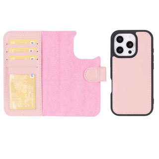 Magic - 2-in-1-Handyhülle für iPhone 16 Pro aus Leder