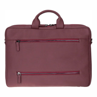 Truro Leather Business Briefcase / Laptop Case 16" with Suitcase