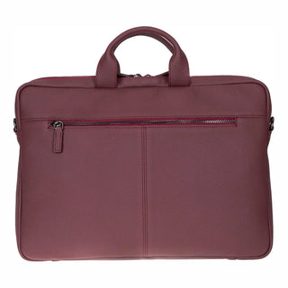 Truro Leather Business Briefcase / Laptop Case 14" with Suitcase