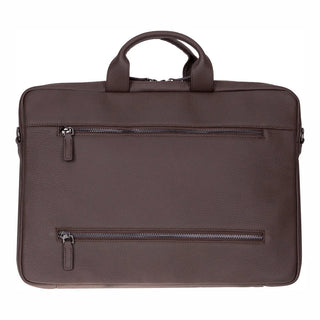 Truro Leather Business Briefcase / Laptop Case 14" with Suitcase
