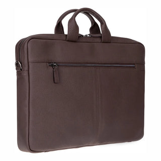 Truro Leather Business Briefcase / Laptop Case 16" with Suitcase