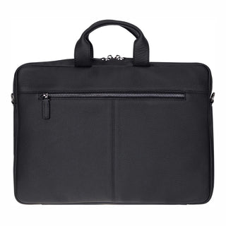 Truro Leather Business Briefcase / Laptop Case 14" with Suitcase