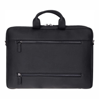 Truro Leather Business Briefcase / Laptop Case 16" with Suitcase