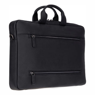 Truro Leather Business Briefcase / Laptop Case 16" with Suitcase