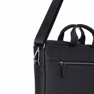 Truro Leather Business Briefcase / Laptop Case 16" with Suitcase