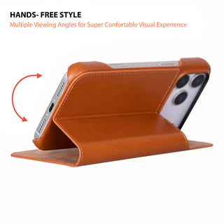 Sonat Leather iPhone 17 Pro Folio Case