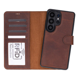 Magic Samsung Galaxy S26 Ultra Detachable Leather Wallet Case