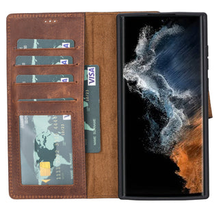 Magic - 2-in-1-Handyhülle für Samsung Galaxy S22 / Samsung Galaxy S22 Plus / Samsung Galaxy S22 Ultra aus Leder