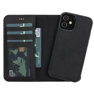 Liluri iPhone 12 Mini Detachable Leather Wallet Case
