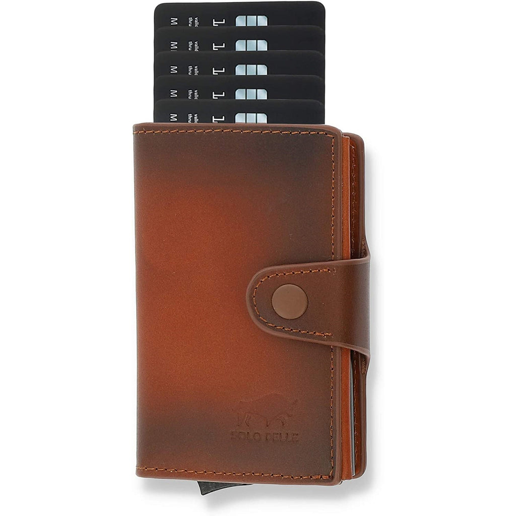 Slim Wallet Riva mit Münzfach 12 Karten - Kroko Schwarz Slim Wallet Riva mit Münzfach 12 Karten - Kroko Schwarz