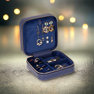 Amanda - Schmuckbox aus Leder - Mittel