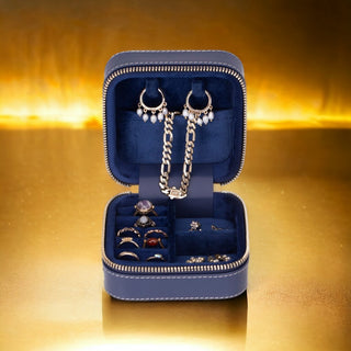 Amanda - Schmuckbox aus Leder - Mittel