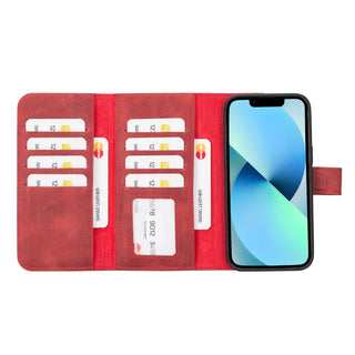 Santa iPhone 14 Pro Max Leather Detachable Wallet Case