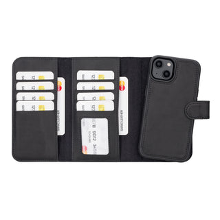 Santa iPhone 14 Leather Detachable Wallet Case