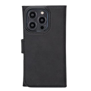 Santa iPhone 14 Pro Leather Detachable Wallet Case