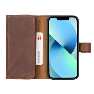 Santa iPhone 14 Plus Leather Detachable Wallet Case
