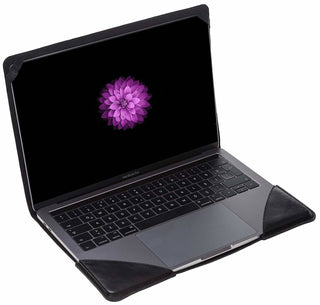 MacBook Pro 15 + 16 Zoll Lederhülle Case Hülle -  Schwarz