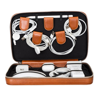 Kabelorganizer aus Leder