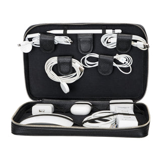 Kabelorganizer aus Leder