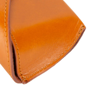 Solo Pelle Brillenetui ROAN aus echtem Leder, Brillen Etui mit Magnetverschluss Sonnenbrillenetui (Cognac Braun)