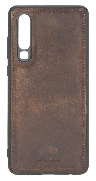 Solo Pelle Lederhülle Harvard kompatibel für das Huawei P30 inklusive abnehmbare Hülle mit integrierten Kartenfächern (V