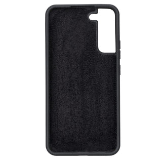 Solo Pelle Lederhülle für das Samsung Galaxy S22+ / S22 Plus Hülle aus echtem Leder, Model: Stanford (Matt Schwarz)