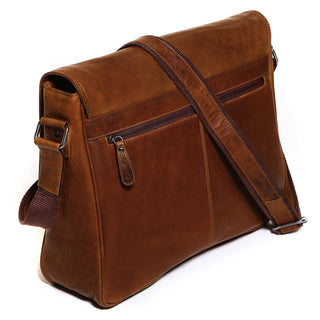 Solo Pelle Leder Messenger Tasche / Umhängetasche aus echtem Leder Modell: 4012