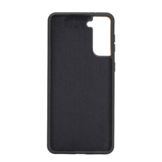 Solo Pelle Lederhülle für das Samsung Galaxy S21 + Plus 5G in 6.7 Zoll Hülle aus echtem Leder, Model: Stanford (Matt Sch