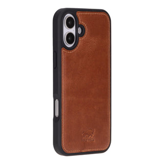 Solo Pelle Lederhülle kompatibel für iPhone 16 in 6.1 Zoll abnehmbare Hülle (2in1) inkl. Kartenfächer geeignet für MagSa