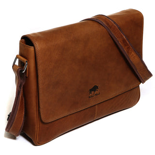 Solo Pelle Leder Messenger Tasche / Umhängetasche aus echtem Leder Modell: 4012