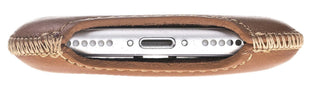 Solo Pelle Lederhülle kompatibel für das Apple iPhone XS Max Ledertasche (Cognac Braun)