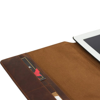 Solo Pelle iPad/Ipad 2 / Ipad 3 / Ipad 4 Ledertasche Case Hülle Miami aus echtem Leder mit Standfunktion (iPad/Ipad 2 / Ipad 3 / Ipad 4, Vintage Braun)