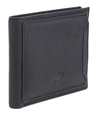 Solo Pelle Slim Wallet aus echtem Leder Platz für 4-8 Karten magnetisch abnehmares Kartenetui in Steingrau