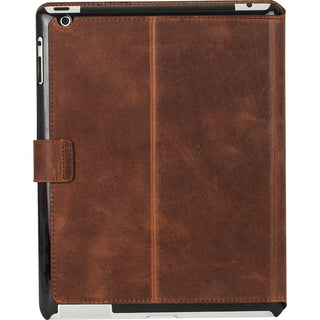 Solo Pelle iPad/Ipad 2 / Ipad 3 / Ipad 4 Ledertasche Case Hülle Miami aus echtem Leder mit Standfunktion (iPad/Ipad 2 / Ipad 3 / Ipad 4, Vintage Braun)