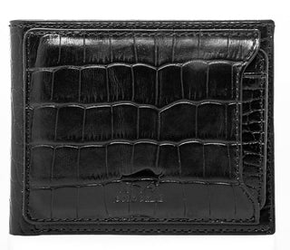 Solo Pelle Slim Wallet aus echtem Leder Platz für 4-8 Karten magnetisch abnehmares Kartenetui in Steingrau