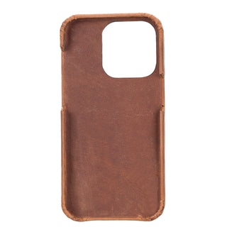Solo Pelle Lederhülle für das iPhone 14 Pro in 6.1 Zoll Princeton Case - Vintage Braun